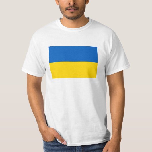 Nationalflagge der Ukraine T-Shirt (Vorderseite)