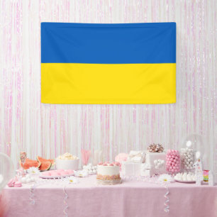 Nationalflagge der Ukraine - Wandbanner neu anordn Banner