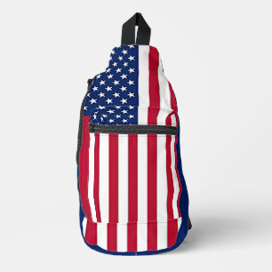 Nationalflagge der Vereinigten Staaten von Amerika Crossbody Bag