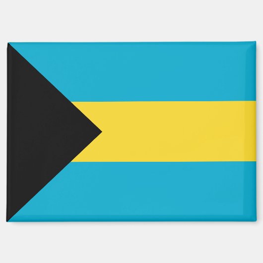 Nationalflagge des Bahamas-Rectangle-Magneten Magnet (Vorderseite)