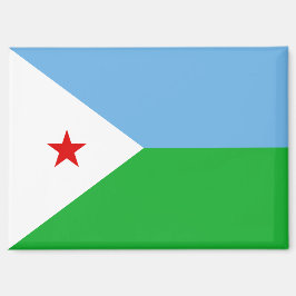 Nationalflagge des Dschibuti-Rectangle-Magneten Magnet