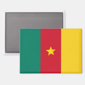 Nationalflagge des Kameruner Rechteck-Magneten Magnet (Vorderseite/Rückseite)