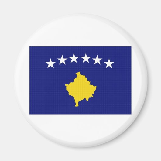 Nationalflagge des Kosovo Magnet (Vorne)