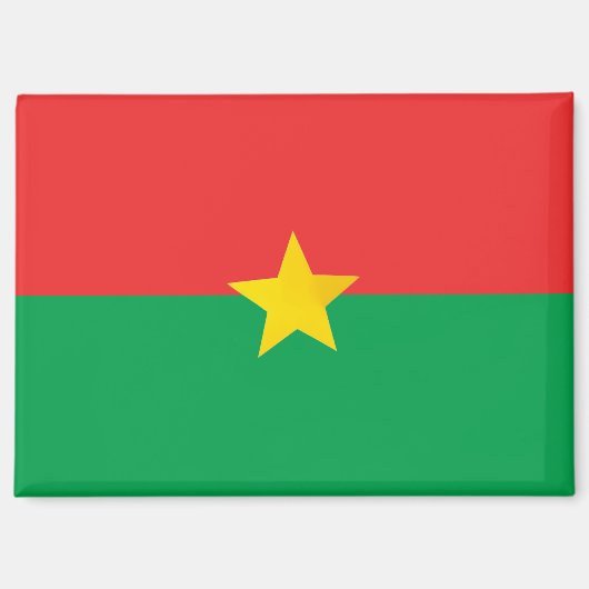 Nationalflagge des Magneten Burkina Faso Rectangle Magnet (Vorderseite)