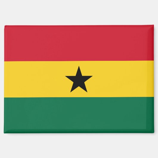 Nationalflagge des Rectangle-Magneten von Ghana Magnet (Vorderseite)