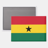 Nationalflagge des Rectangle-Magneten von Ghana Magnet (Vorderseite/Rückseite)