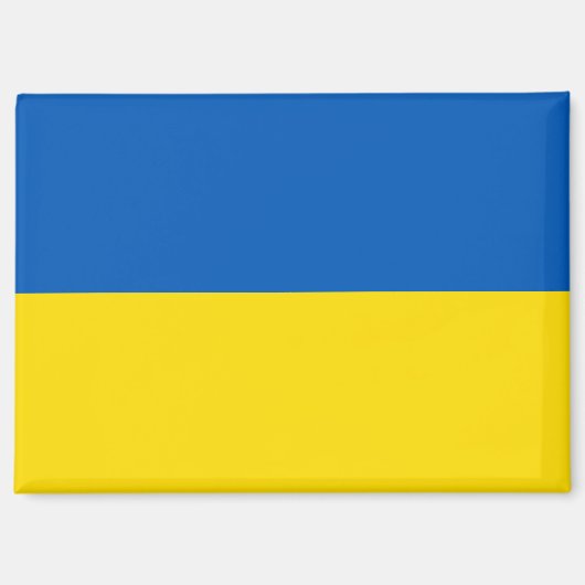 Nationalflagge des Rektangle-Magneten der Ukraine Magnet (Vorderseite)