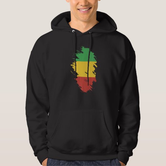 Nationalflagge des Souvenirs von Mali für Männer Hoodie (Vorderseite)