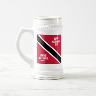 Nationalflagge des Trinidad und Tobago Bierglas