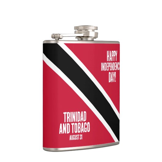 Nationalflagge des Trinidad und Tobago Flachmann (Rechts)