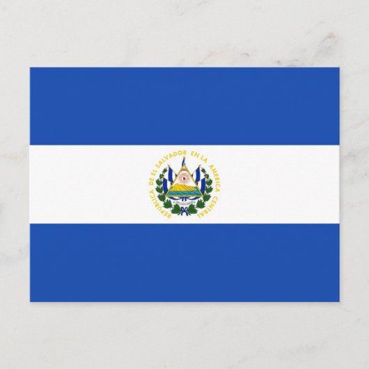 Nationalflagge El Salvador Postkarte (Vorderseite)