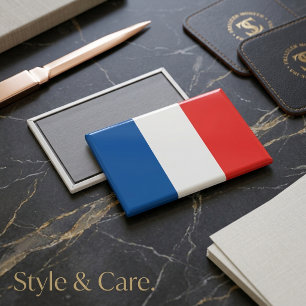 Nationalflagge Frankreich Rechteck Magnet