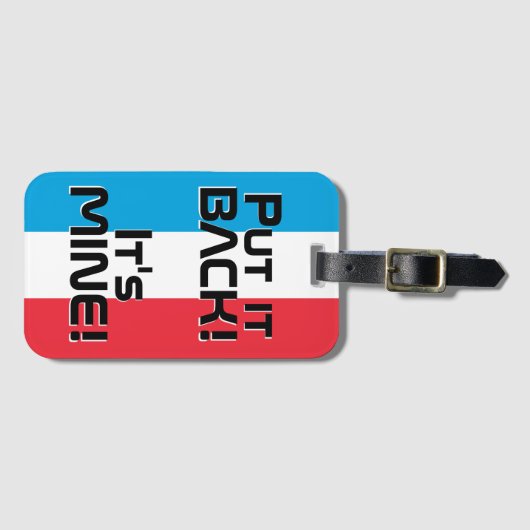 Nationalflagge Gepäckanhänger (Vorderseite (Horizontal))
