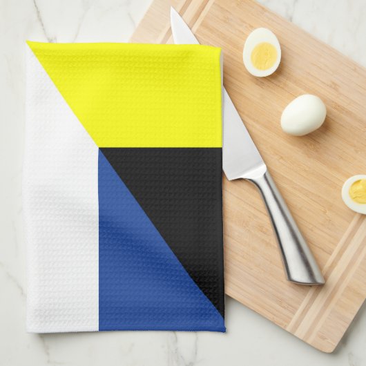 Nationalflagge Geschirrtuch (Viertel Falte)