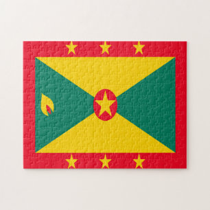 Nationalflagge Grenada Karibik. Puzzle