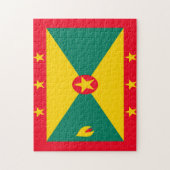 Nationalflagge Grenada Karibik. Puzzle (Vertikal)