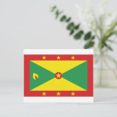 Nationalflagge Grenada Postkarte (Stehend Vorderseite)
