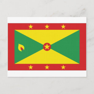 Nationalflagge Grenada Postkarte