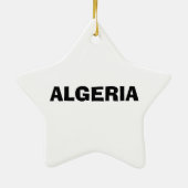 Nationalflagge Grunge Algerien Keramik Ornament (Hinten)