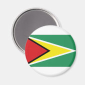 Nationalflagge Guyana Magnet (Vorderseite/Rückseite)