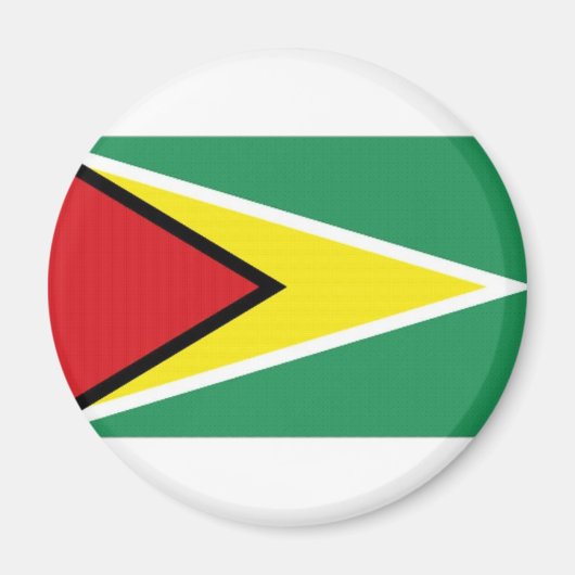 Nationalflagge Guyana Magnet (Vorne)