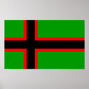 Nationalflagge Kareliens Poster