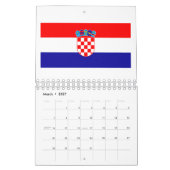 Nationalflagge Kroatien Kalender (Mär 2027)