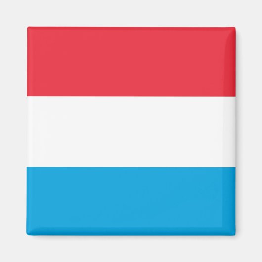 Nationalflagge Luxemburgs Magnet (Vorne)