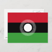 Nationalflagge Malawi Postkarte (Vorne/Hinten)