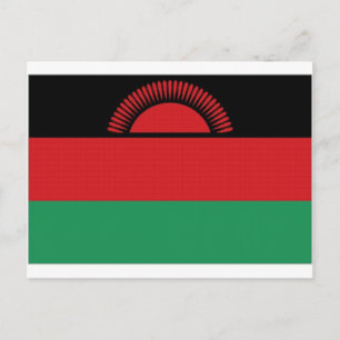 Nationalflagge Malawi Postkarte