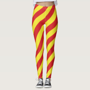 Nationalflagge Nordmakedonien Diagonal gestreift Leggings