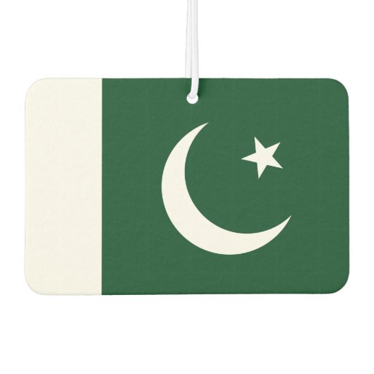 Nationalflagge Pakistans Autolufterfrischer (Vorderseite)