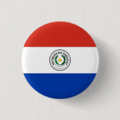 Nationalflagge Paraguays Button (Vorderseite)