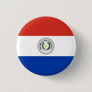 Nationalflagge Paraguays Button