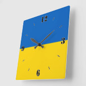 Nationalflagge Patriotic Quadratische Wanduhr (Winkel)