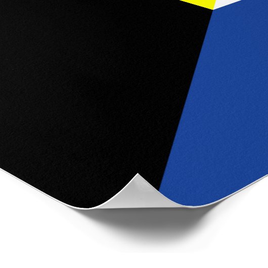 Nationalflagge Poster (Ecke)