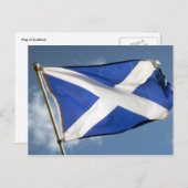 Nationalflagge Postkarte (Vorne/Hinten)