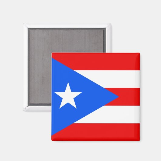 Nationalflagge Puerto Rico Magnet (Vorderseite/Rückseite)