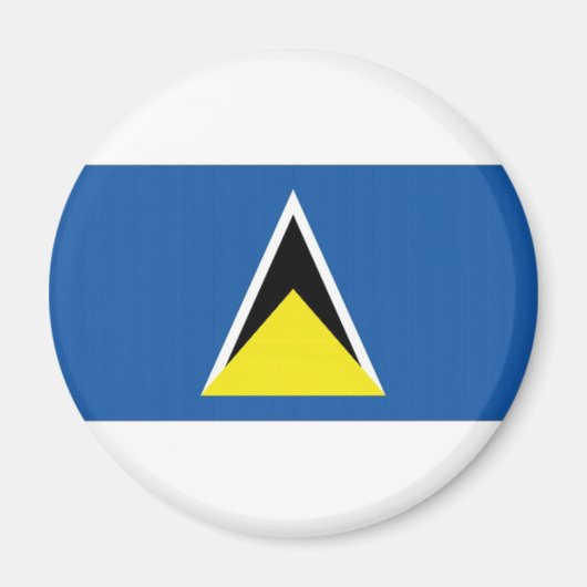 Nationalflagge Saint Lucia Magnet (Vorne)