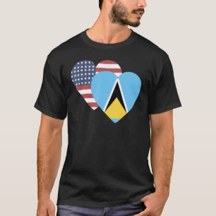 Nationalflagge San Lucia Souvenir für Männer T-Shirt