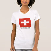 Nationalflagge Schweiz T-Shirt (Vorderseite)