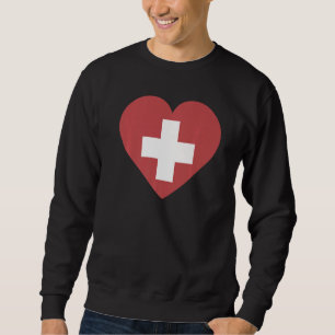 Nationalflagge Schweizer Souvenir für Männer Sweatshirt