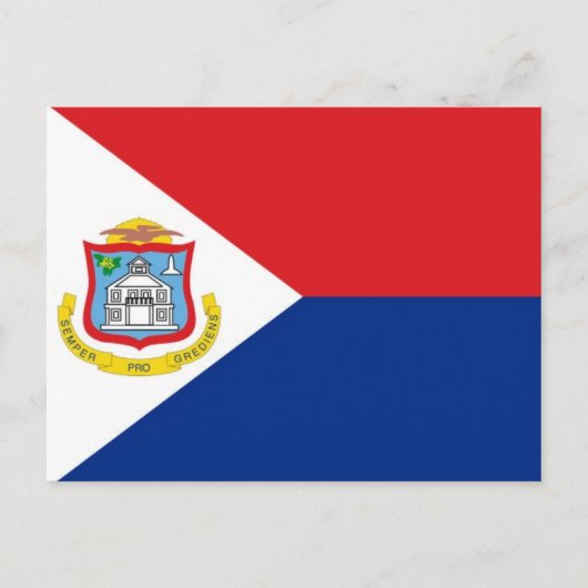 Nationalflagge Sint Maarten Postkarte (Vorderseite)