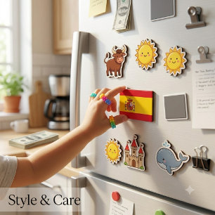 Nationalflagge Spanien Rechteckmagnet  Magnet