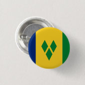 Nationalflagge St. Vincent und die Grenadinen Button (Vorne & Hinten)