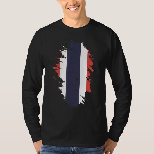 Nationalflagge Thailand Souvenir für Männer Frauen T-Shirt (Vorderseite)