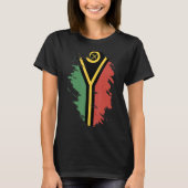 Nationalflagge Vanuatu-Souvenir für Männer 3 T-Shirt (Vorderseite)