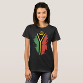 Nationalflagge Vanuatu-Souvenir für Männer 3 T-Shirt (Vorne ganz)