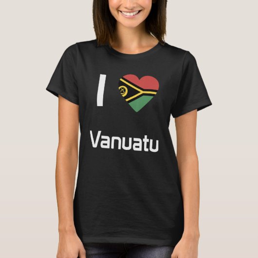 Nationalflagge Vanuatu-Souvenir für Männer Frauen  T-Shirt (Vorderseite)