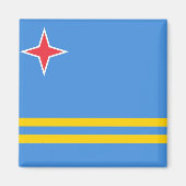 Nationalflagge von Aruba Magnet (Vorne)